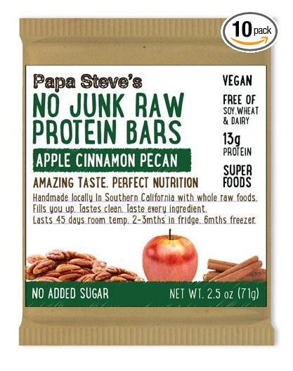 Apple Cinnamon Organic Vegan Protein Bars