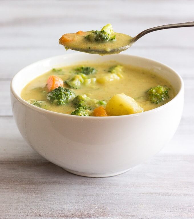 Vegan Broccoli "Cheese" Potato Soup