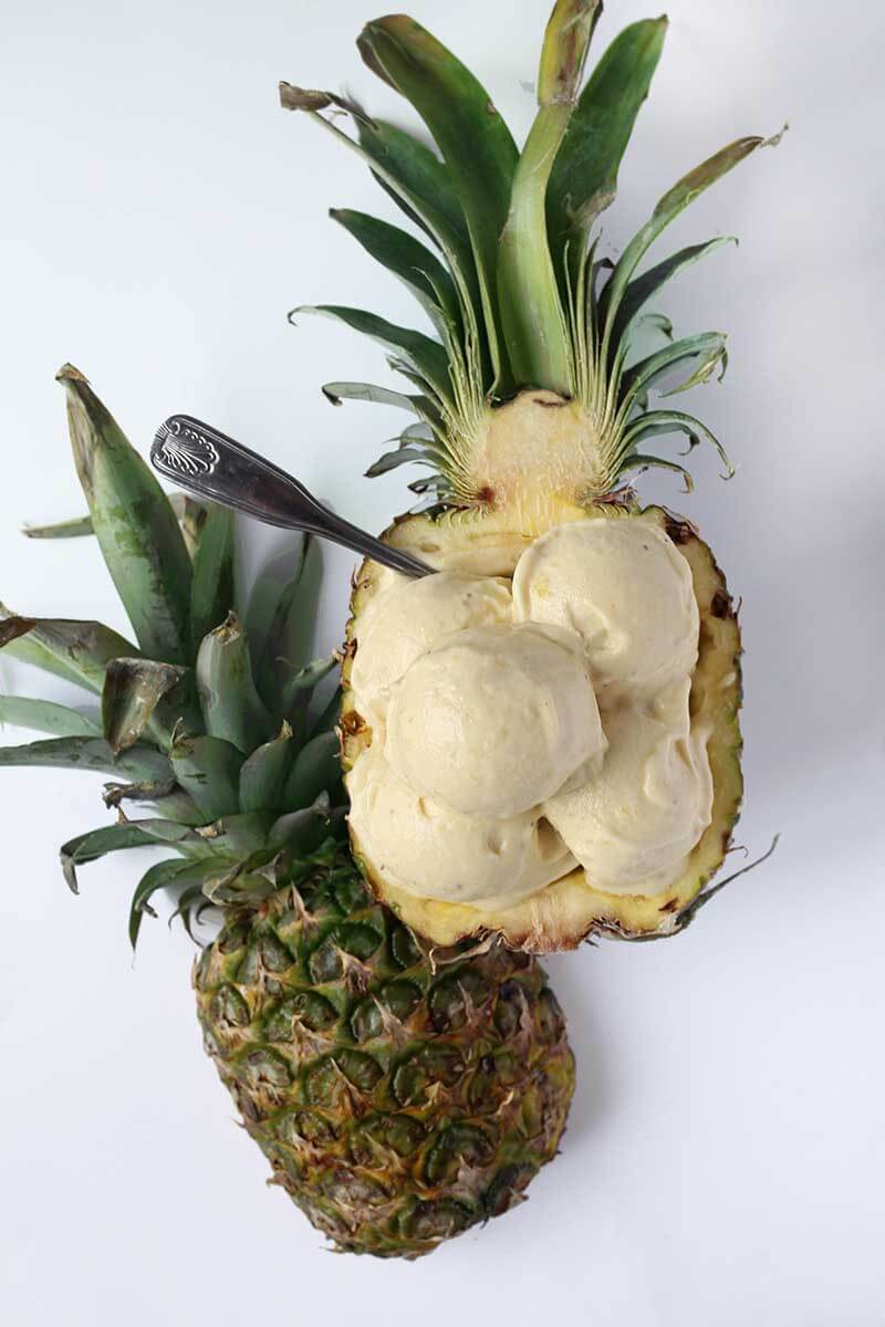Healthy Pineapple Banana Vegan Icecream, Avoid Binge Eating