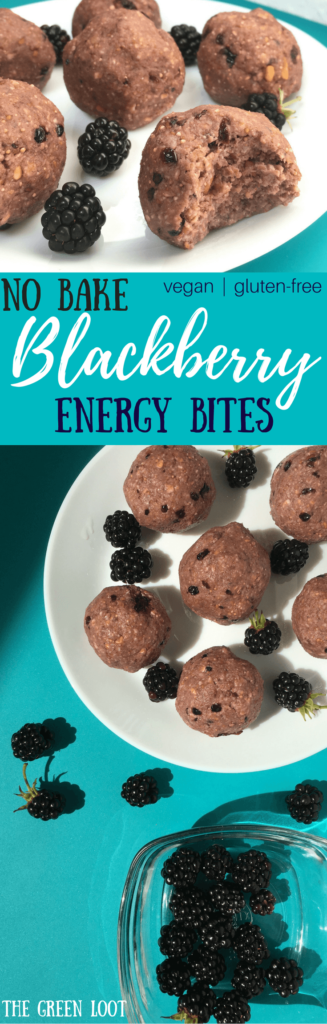  Healthy No Bake Blackberry Energy Bites Vegan Gluten free