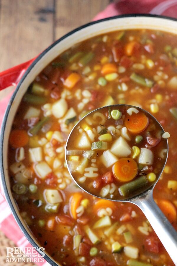 Vegan Vegetable Alphabet Soup