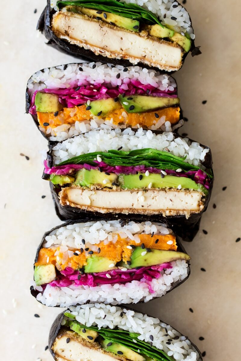 Vegan Onigirazu (sushi sandwich)