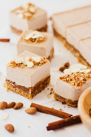 Roasted Almond & Salted Caramel Cheesecake