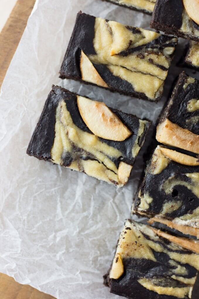 Chocolate and Pear Brownie with Cashew