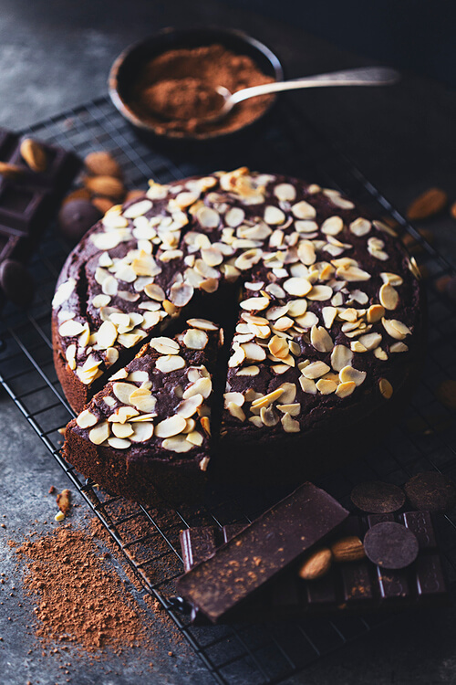 Vegan Chocolate & Almond Cake