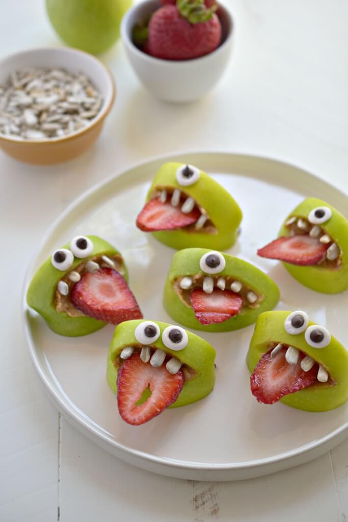 Vegan Halloween Fruit Monster Treats