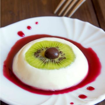 Vegan Bloody Eyeball Dessert - Vegan Pudding
