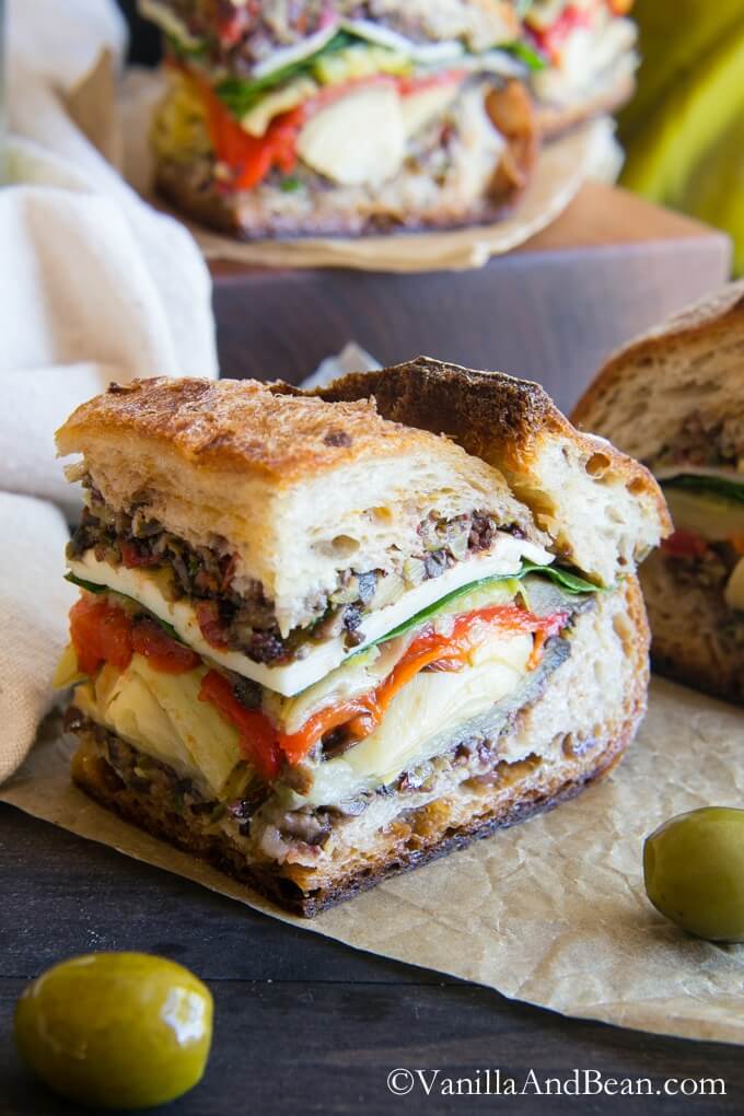 Vegan Italian Pressed Sandwich