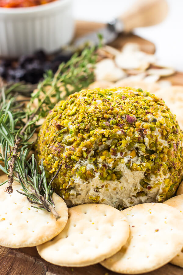 Vegan Pistachio-Crusted Cheese Ball