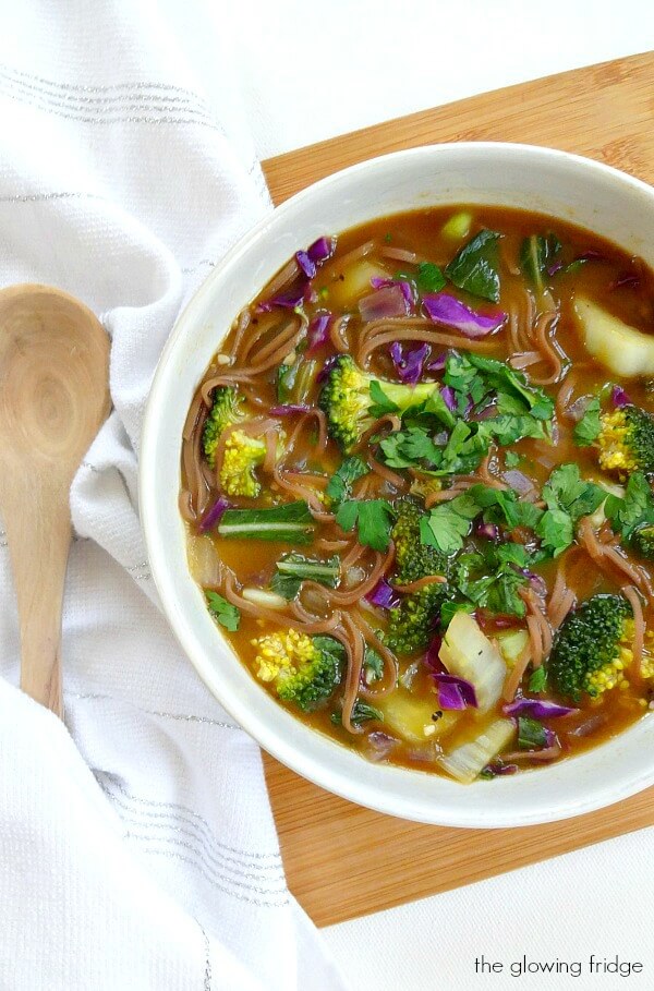 Vegan One Pot Soba Noodle Soup