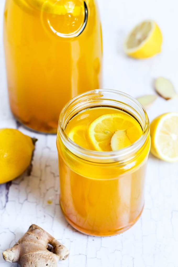 Vegan Turmeric Lemon Ginger Tea