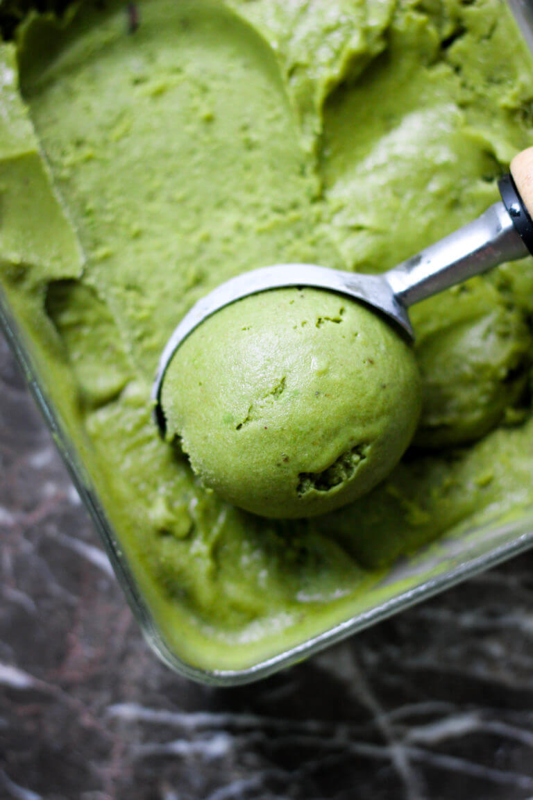 Vegan Matcha Ice Cream (3 ingredients)
