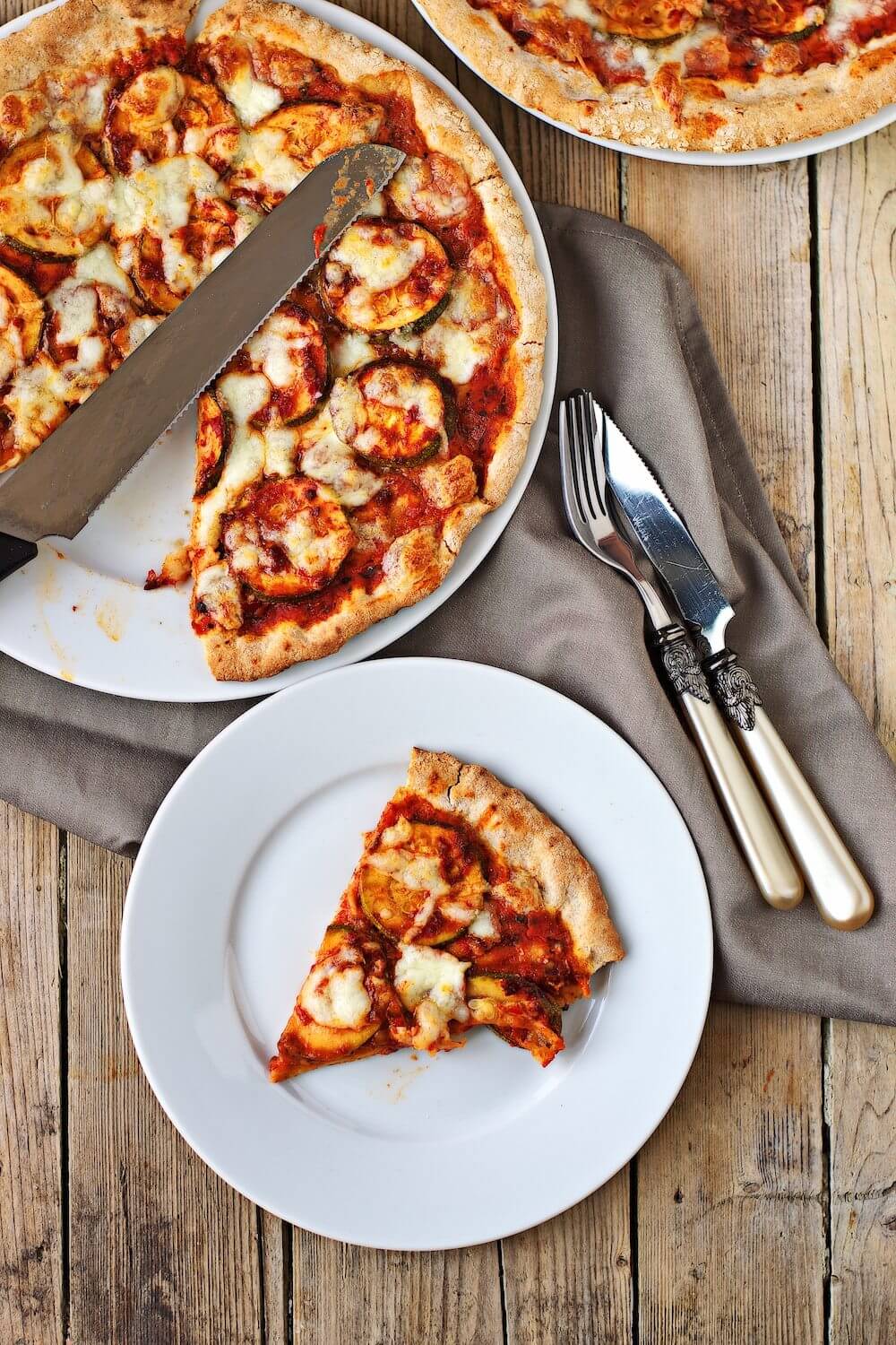 Vegan Zucchini "Pepperoni" Pizza