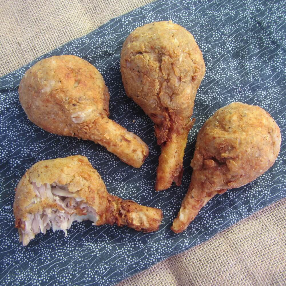 Wegańskie pałeczki z jackfruita "kurczaka""Chicken" Drumsticks