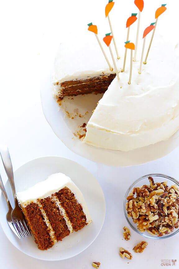 Vegan Carrot Cake with "Cream Cheese" Frosting