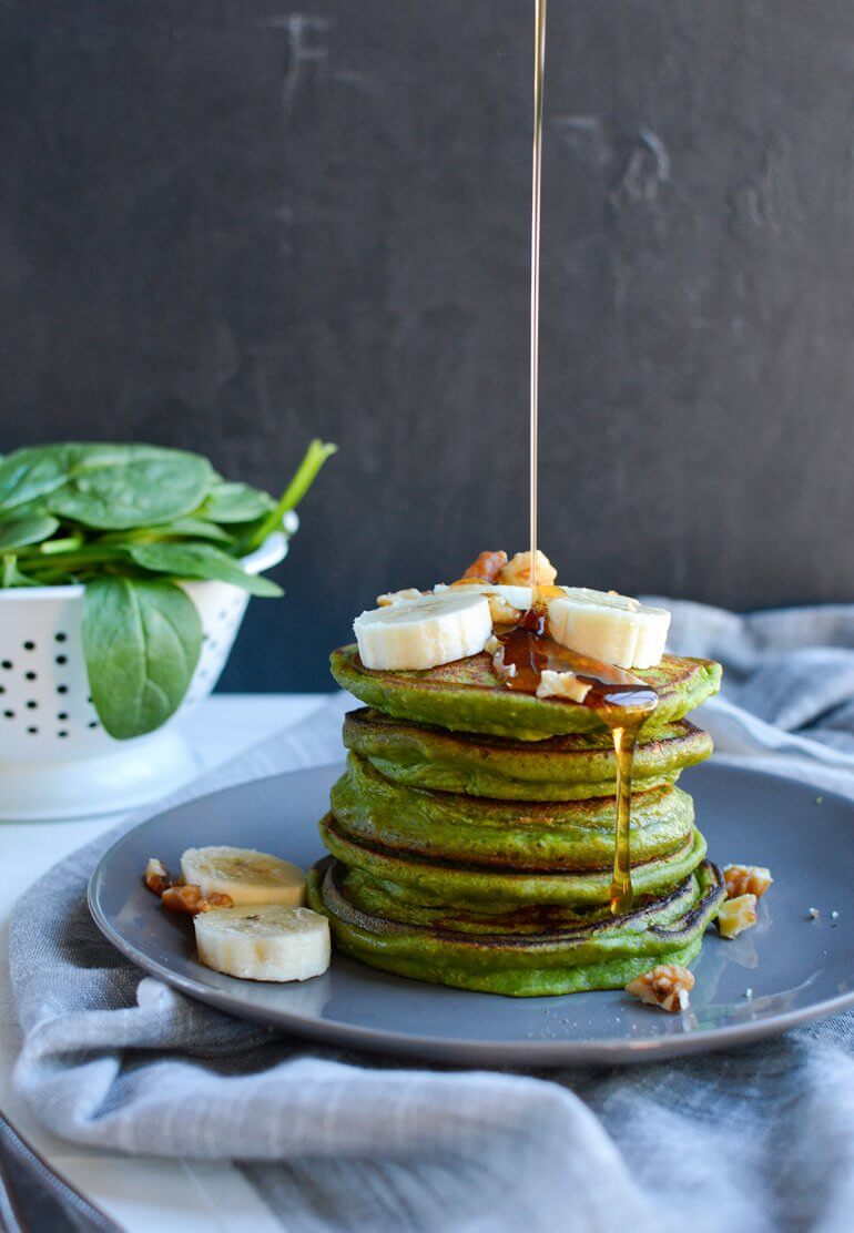 Vegan Green Smoothie Pancakes