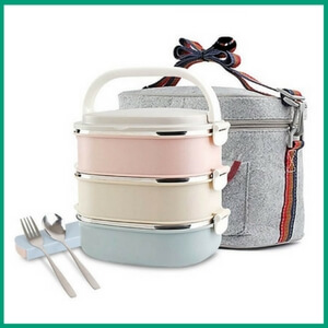 Lunch Box - Must-Have Kitchen Appliances and Gadgets for Vegans | The Green Loot #vegan #kitchen