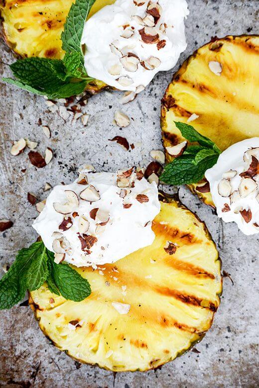 Vegan Grilled Pineapple with Coconut-Whipped Cream