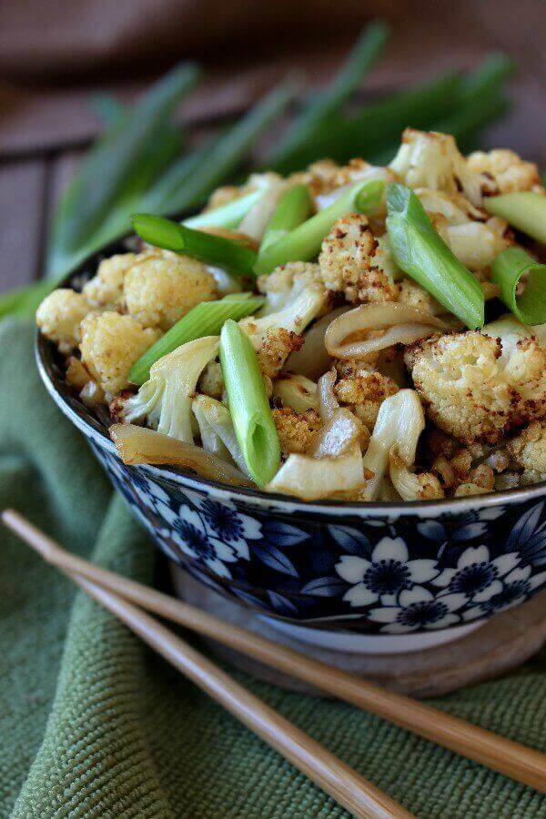 Vegan Spicy Cauliflower Stir Fry