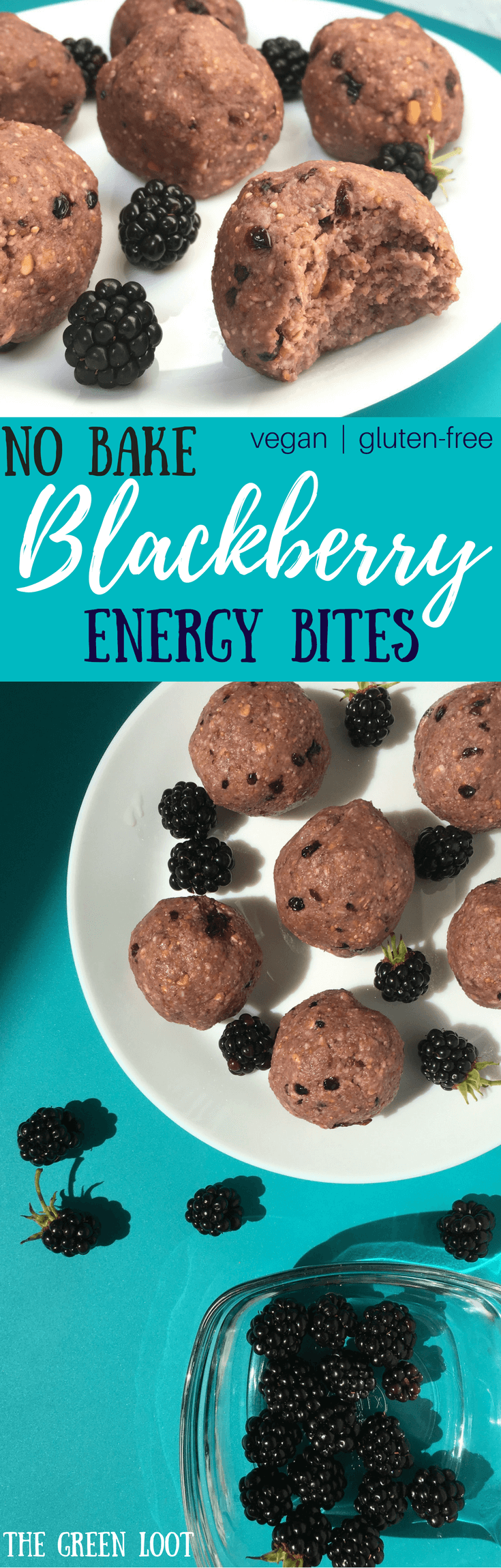 Vegan Blackberry Energy Balls