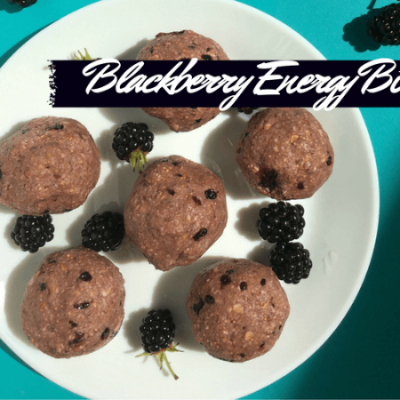 Healthy No Bake Blackberry Energy Bites Vegan Gluten free