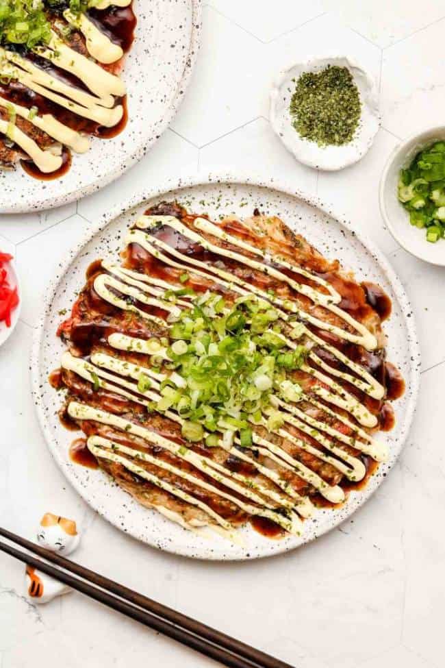 Okonomiyaki (Savoury Pancakes)