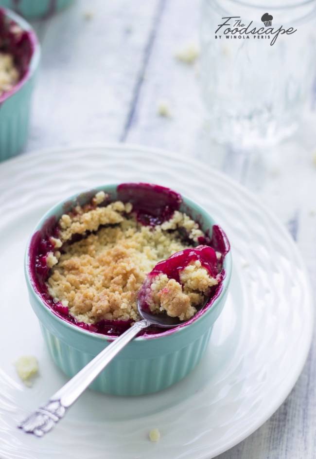 Plum and Apple Crumble