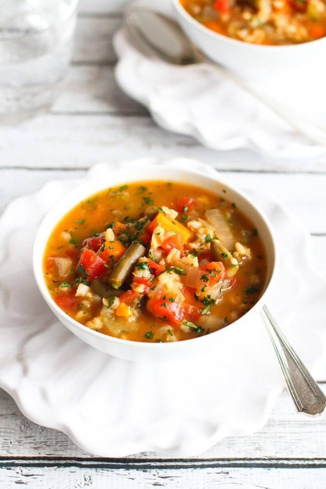 Crockpot Vegetable Barley Soup