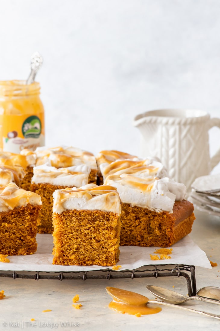 Pumpkin Cake with Butterscotch Frosting