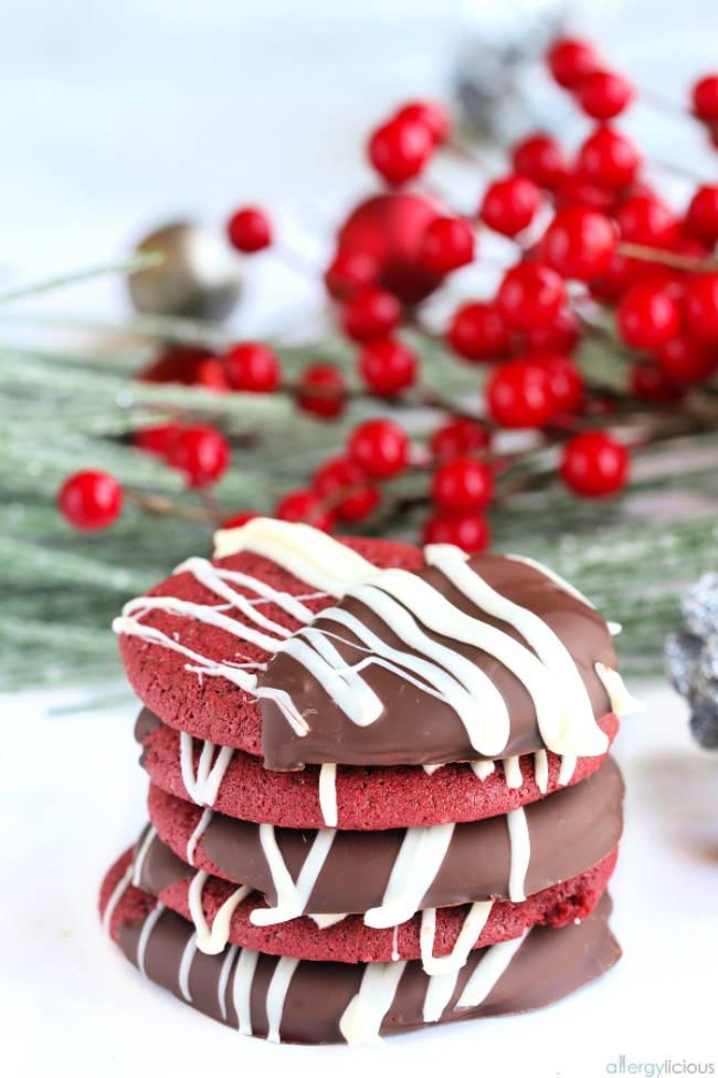 Chocolate Red Velvet Cookies