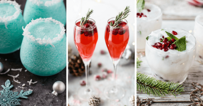 Vegan Christmas Drinks and cocktails