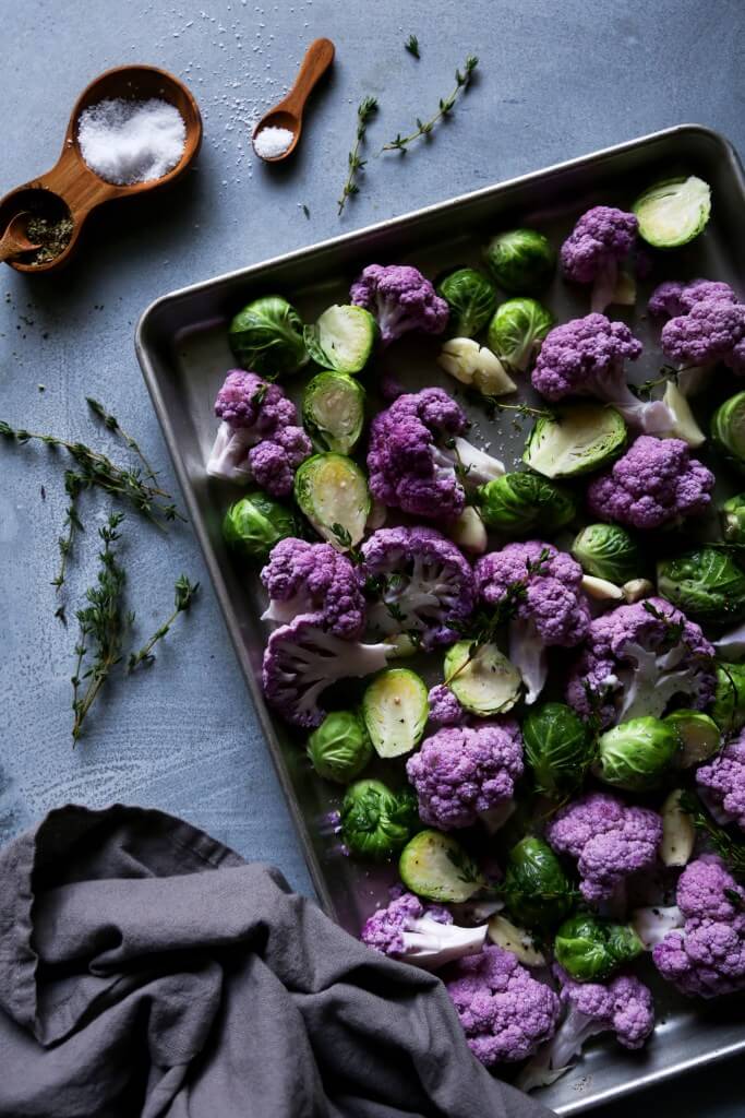 Roasted Cauliflower & Brussels Sprouts