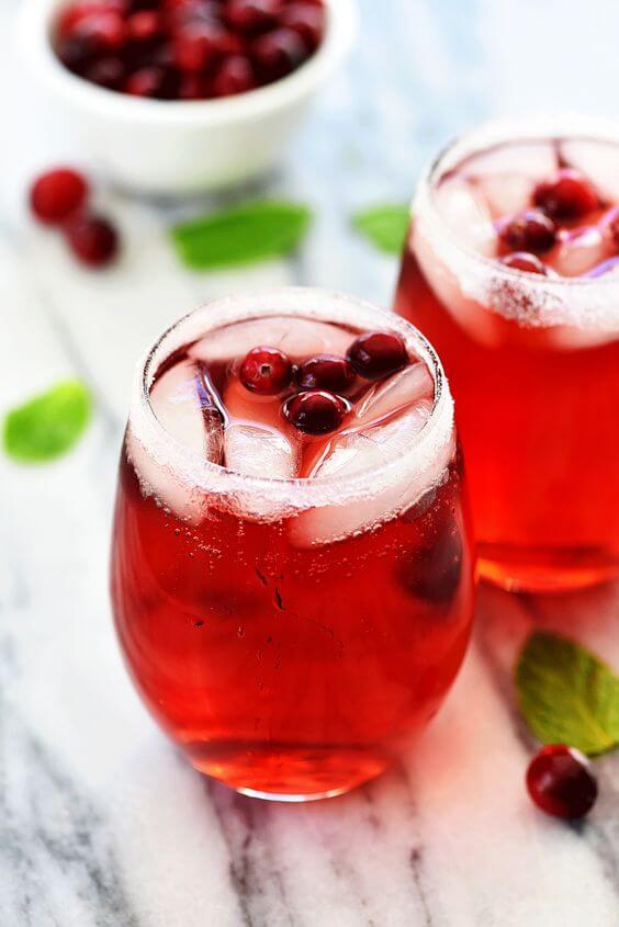 Vegan Sparkling Cranberry Cider