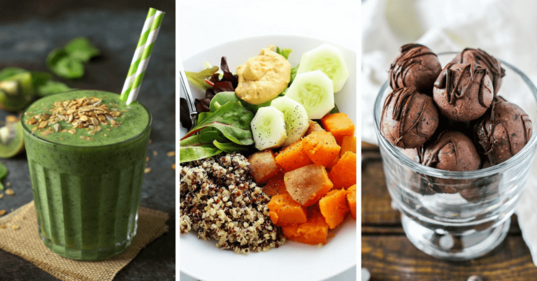 Vegan clean eating weight loss recipes - January | Have you made a New Year's resolution to lose weight? These tasty and healthy breakfast, lunch, snack and dinner recipes are perfect for meal prep or a diet challenge. | The Green Loot #vegan #cleaneating #weightloss