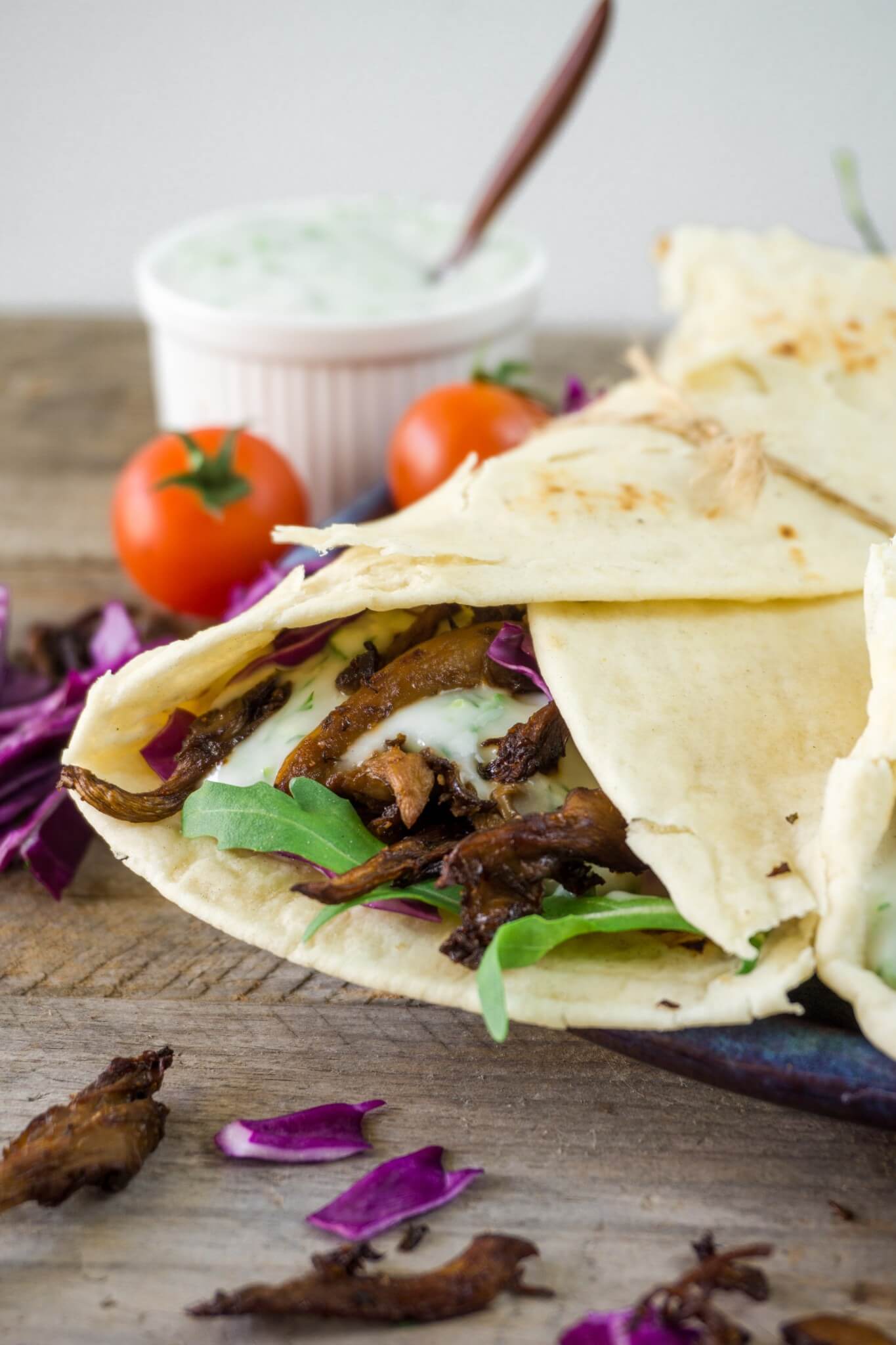 mushroom shawarma