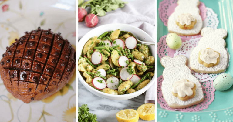 Vegan Easter Recipes and ideas for baking, cooking holiday desserts and dinners for the whole family. These easy Spring vegan dishes and meals are easy to make, healthy and crazy delicious. Dairy-free and egg-free. | The Green Loot #vegan #Easter