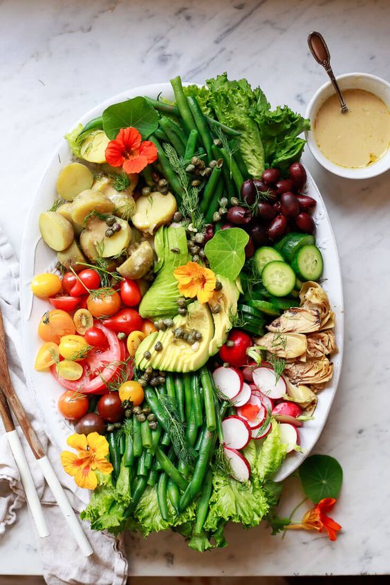 Spring nicoise salad