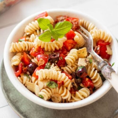 vegan Italian pasta salad