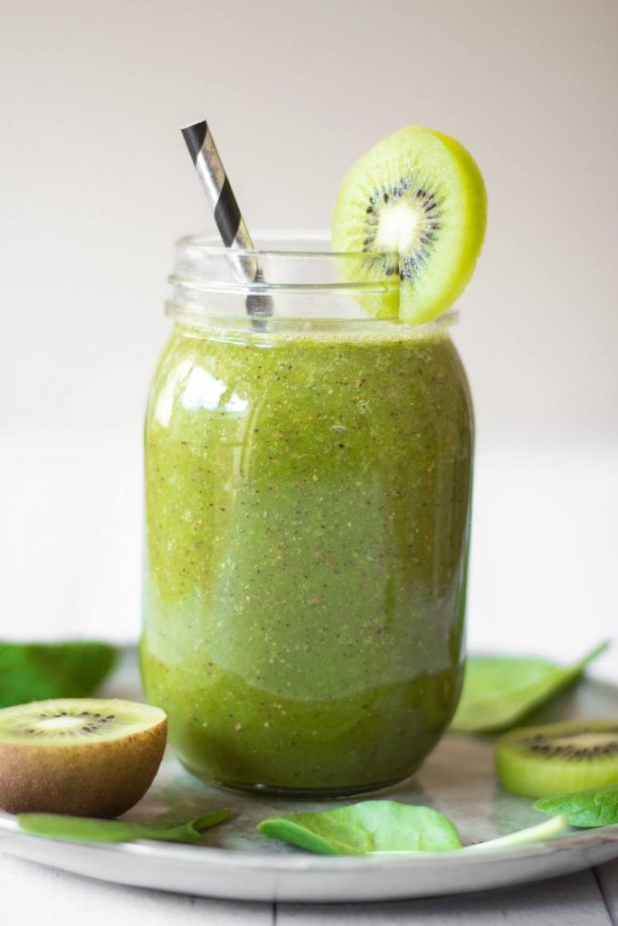 Spinach Kiwi Smoothie (anti-inflammatory) | The Green Loot