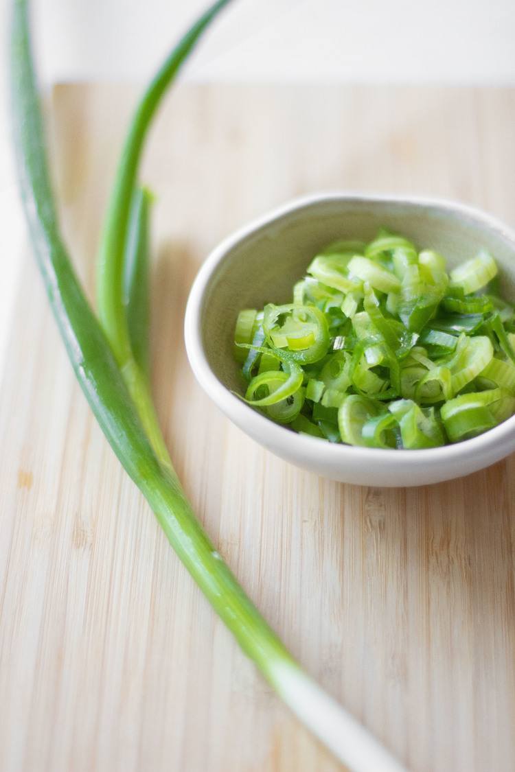 fresh scallion stems