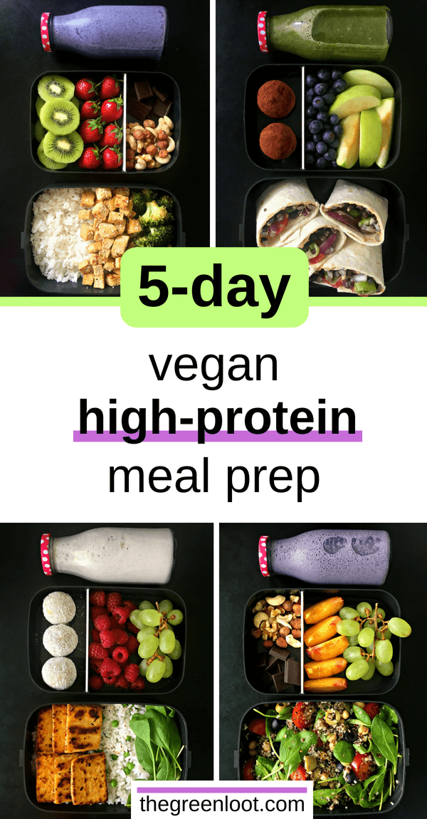 5-Day High-Protein Vegan Meal Prep for Weight Loss | The Green Loot