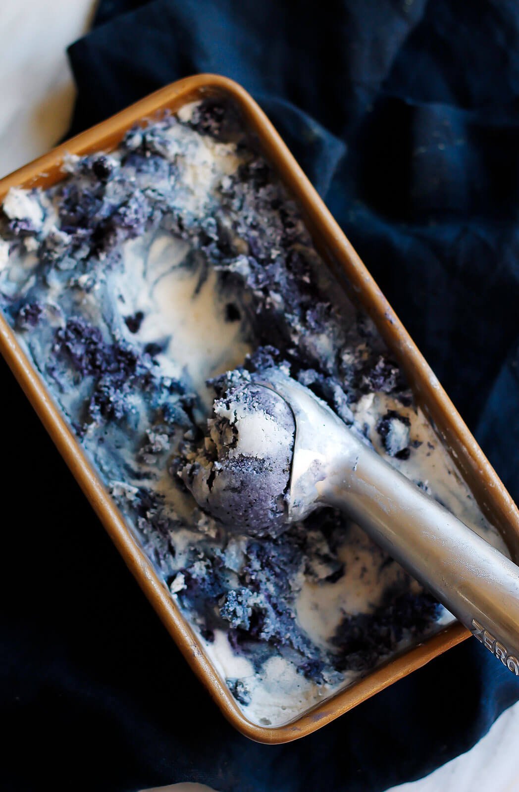 Vegan Blueberry Lavender Coconut Ice Cream