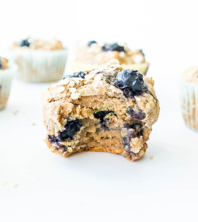 Vegan Blueberry Banana Power Muffin