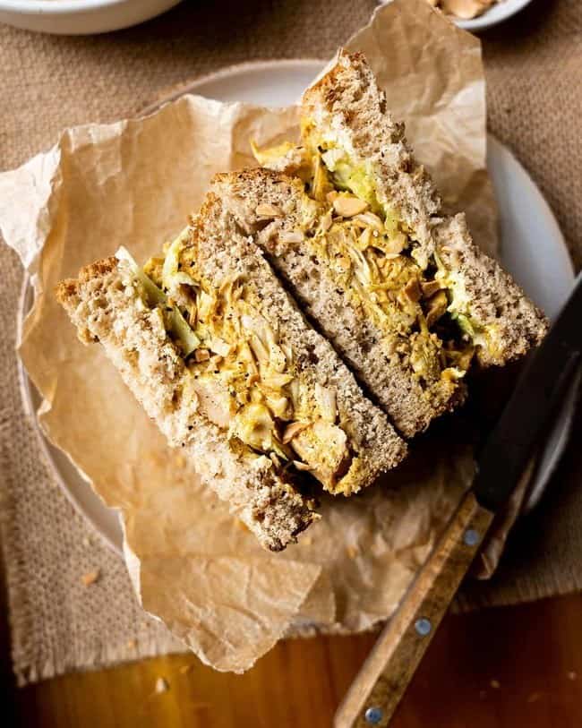 Vegan Coronation Chicken Sandwich