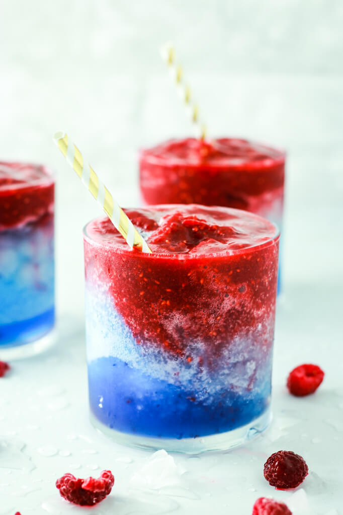 Vegan Red White And Blue Frozen Sangria