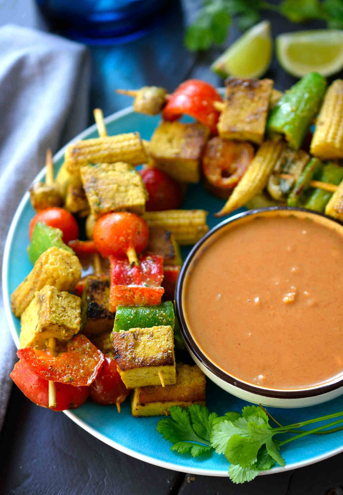 Vegan Satay with Peanut Sauce