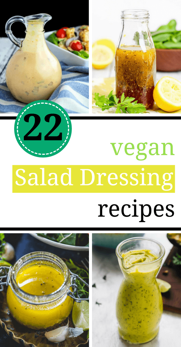 These homemade Vegan Salad Dressing Recipes are light years better than store-bought ones. They are healthy, dairy-free, clean-eating AND cheap (some of the are oil-free). Made from creamy tahini, avocado, cashew and more tasty ingredients! | The Green Loot #vegan