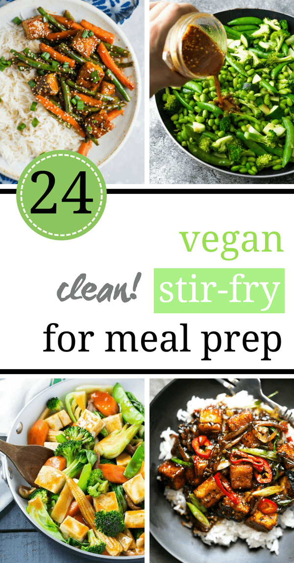 You can make these Clean Eating Vegan Stir-Fry Recipes for Meal Prep in a breeze. They are simple to cook, delicious and full of veggies that can help you with weight loss, too! Make them ahead on Sunday for the whole week. | The Green Loot #vegan
