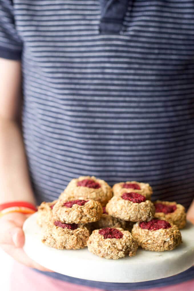 Vegan Healthy Thumbprint Cookies