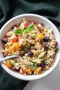 Pearl Couscous Salad - Vegan Summer Side Dish | The Green Loot